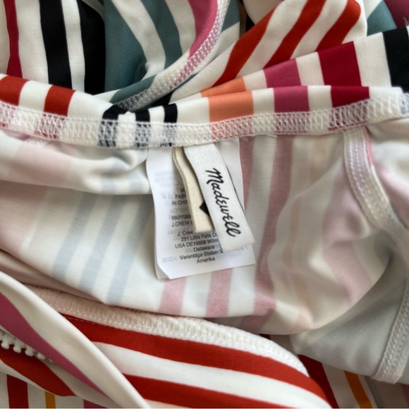 Madewell Second Wave Rash Guard in Rainbow Stripe - Picture 8 of 8
